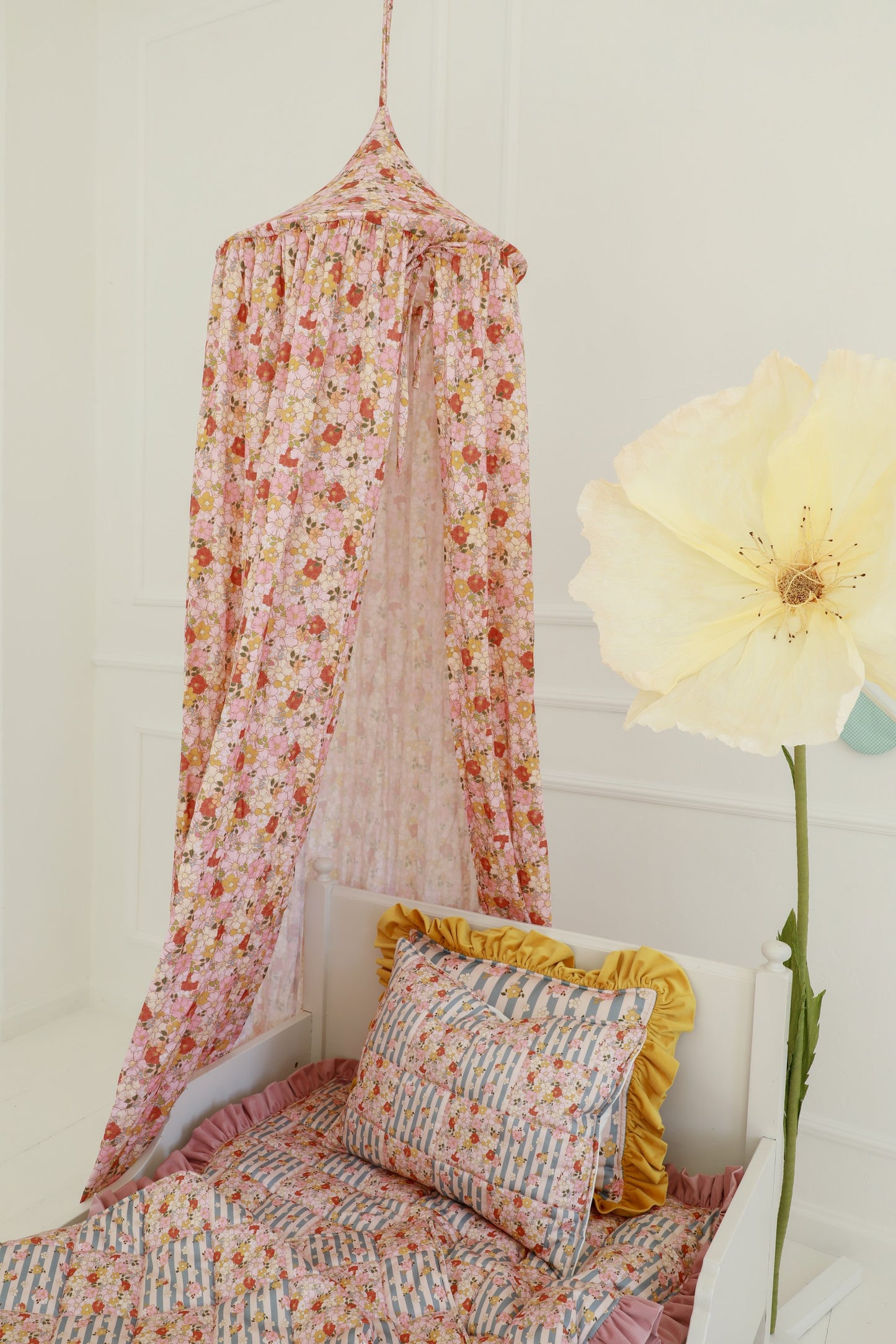 Organic Cotton Canopy - Spring Garden